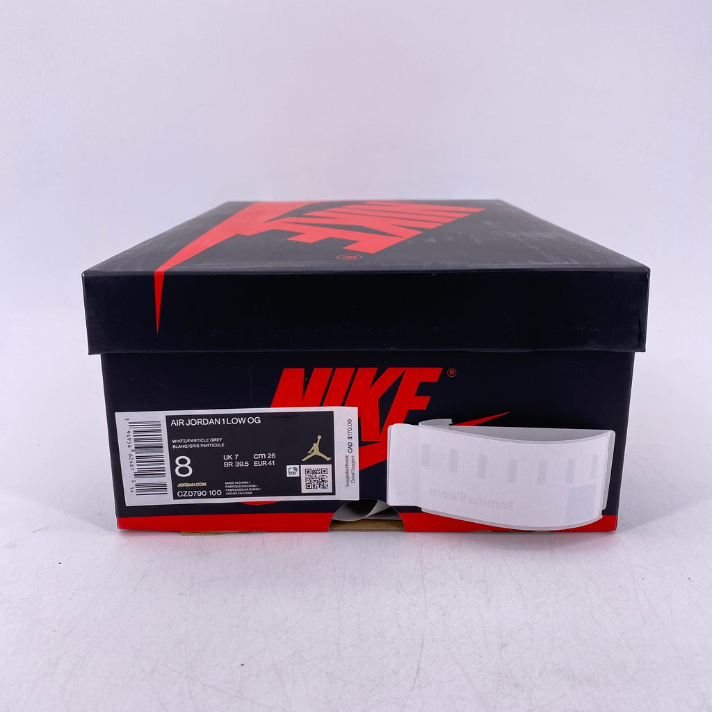 Air Jordan 1 Retro Low "Neutral Grey" 2021 New Size 8