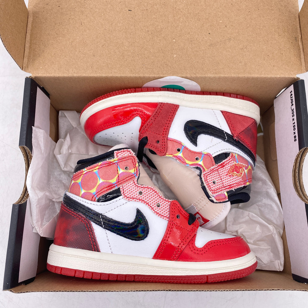 Air Jordan (TD) 1 Retro High OG "Spider-Verse" 2023 New Size 7C