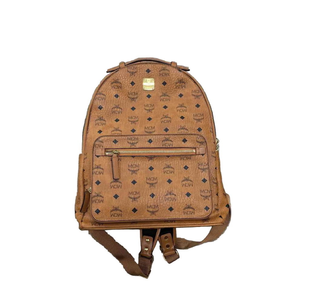 MCM Backpack "VISETOS" Used Cognac Size OS