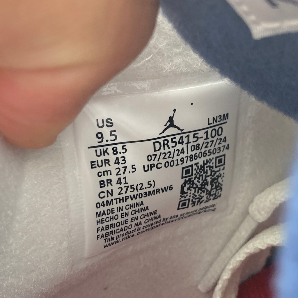 Air Jordan 4 Retro "Navy" 2025 New Size 9.5