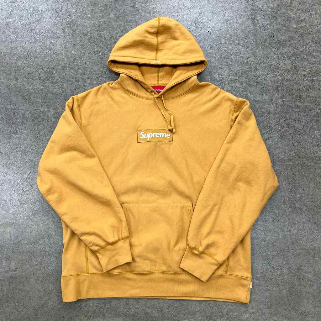 Supreme Hoodie "BOX LOGO" Tan Used Size XL