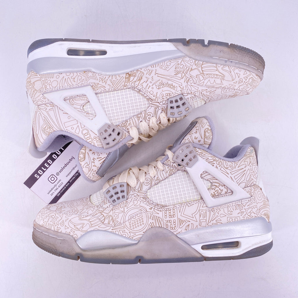Air Jordan 4 Retro "30Th Anniversary Laser" 2015 Used Size 9