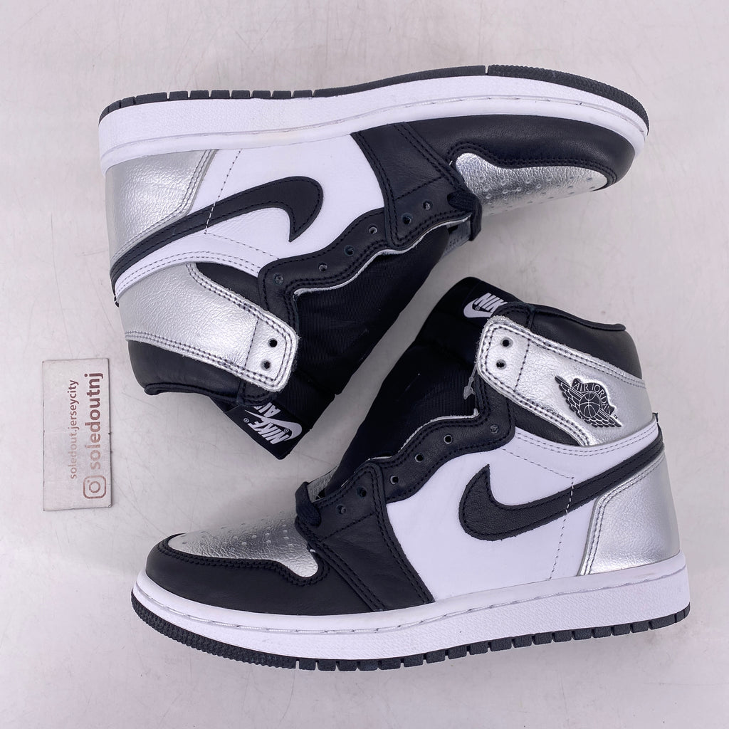 Air Jordan (W) 1 Retro High OG "Silver Toe" 2021 New Size 5.5W