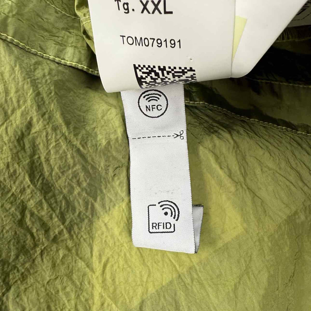 Stone Island Zip Up "NYLON" Green Used Size 2XL