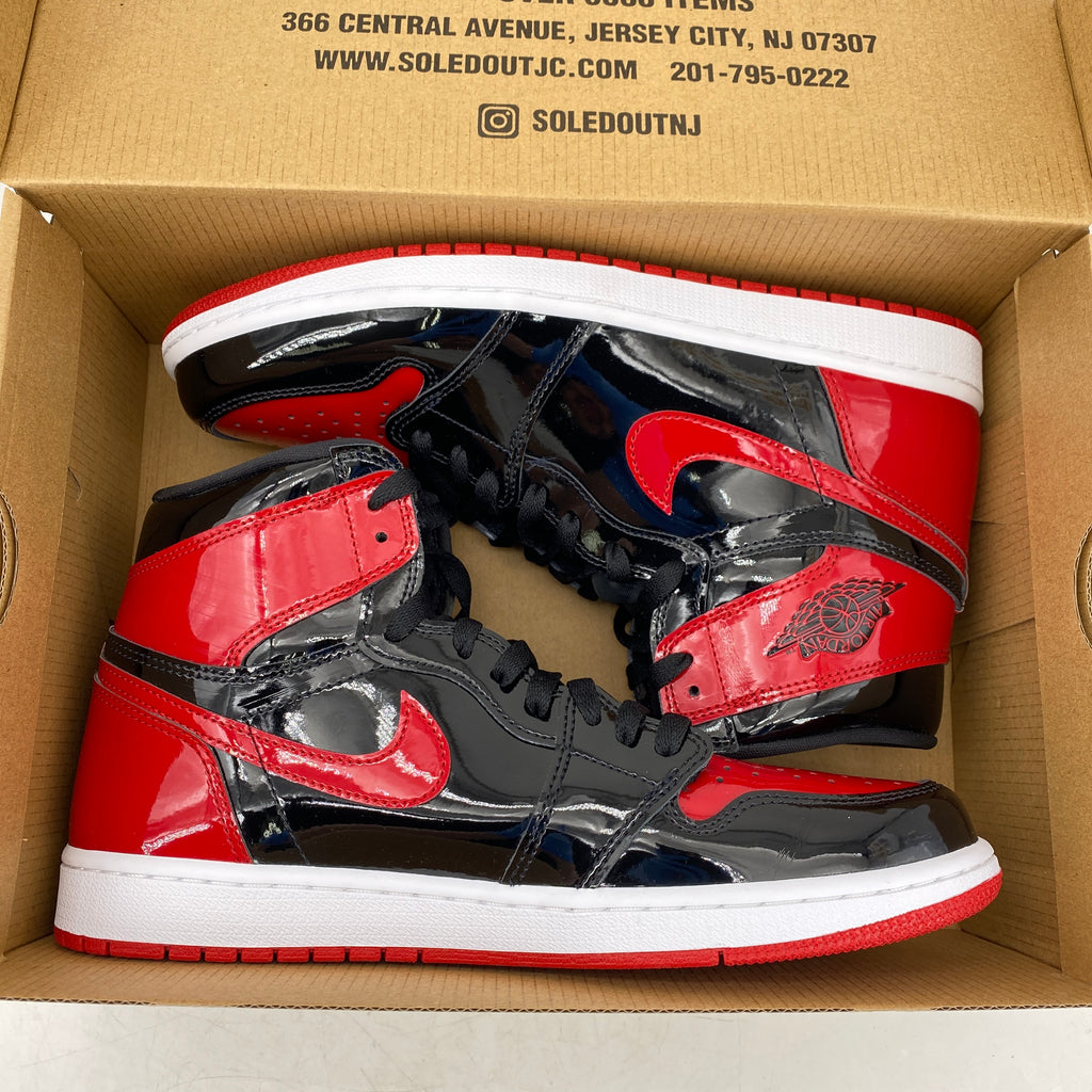 Air Jordan 1 Retro High OG "Patent Bred" 2021 Used Size 10.5