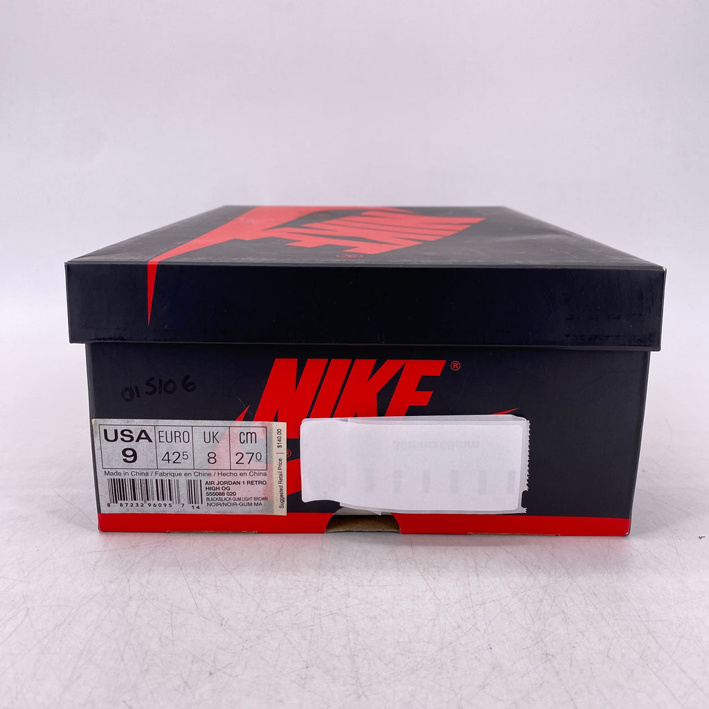 Air Jordan 1 Retro High OG "Black Gum" 2014 Used Size 9
