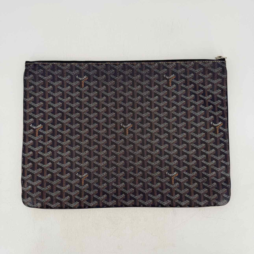 Goyard Pouch "SENAT" Navy Size GM Used