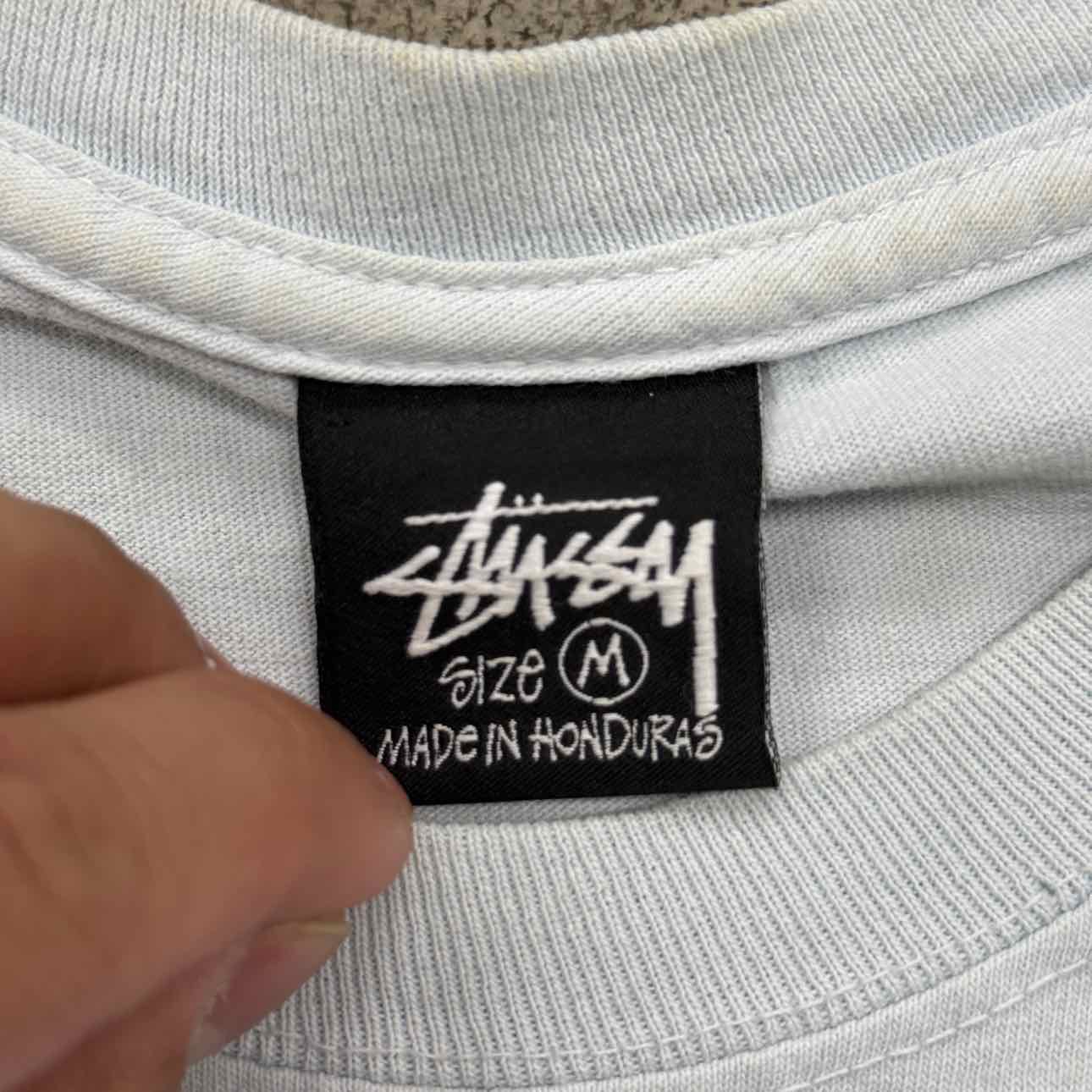 Stussy T-Shirt &quot;TEST&quot; Blue Used Size M