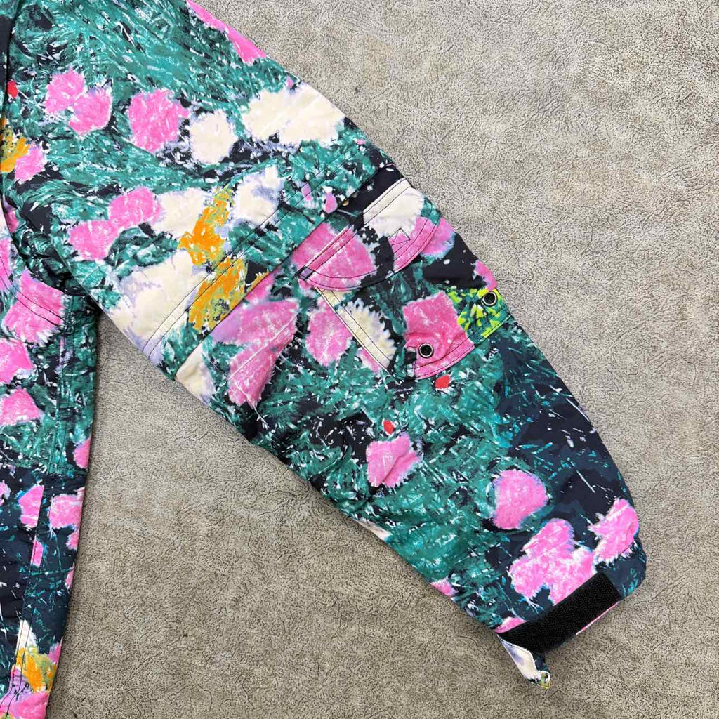 Supreme Jacket "FLOWERS" Multi-Color Used Size L
