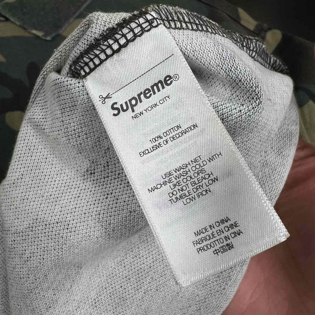 Supreme Polo "WASHED CAMO" Camo Used Size 2XL