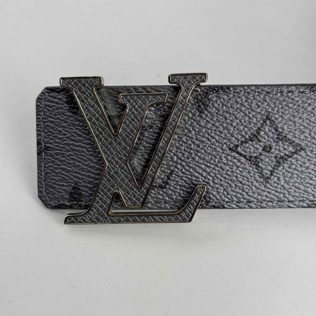 Louis Vuitton Belt "INITIALES" Used Grey Size 44
