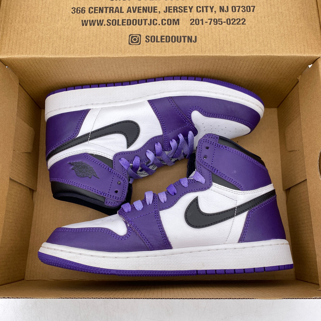 Air Jordan (GS) 1 Retro High "Court Purple" 2020 Used Size 6.5Y