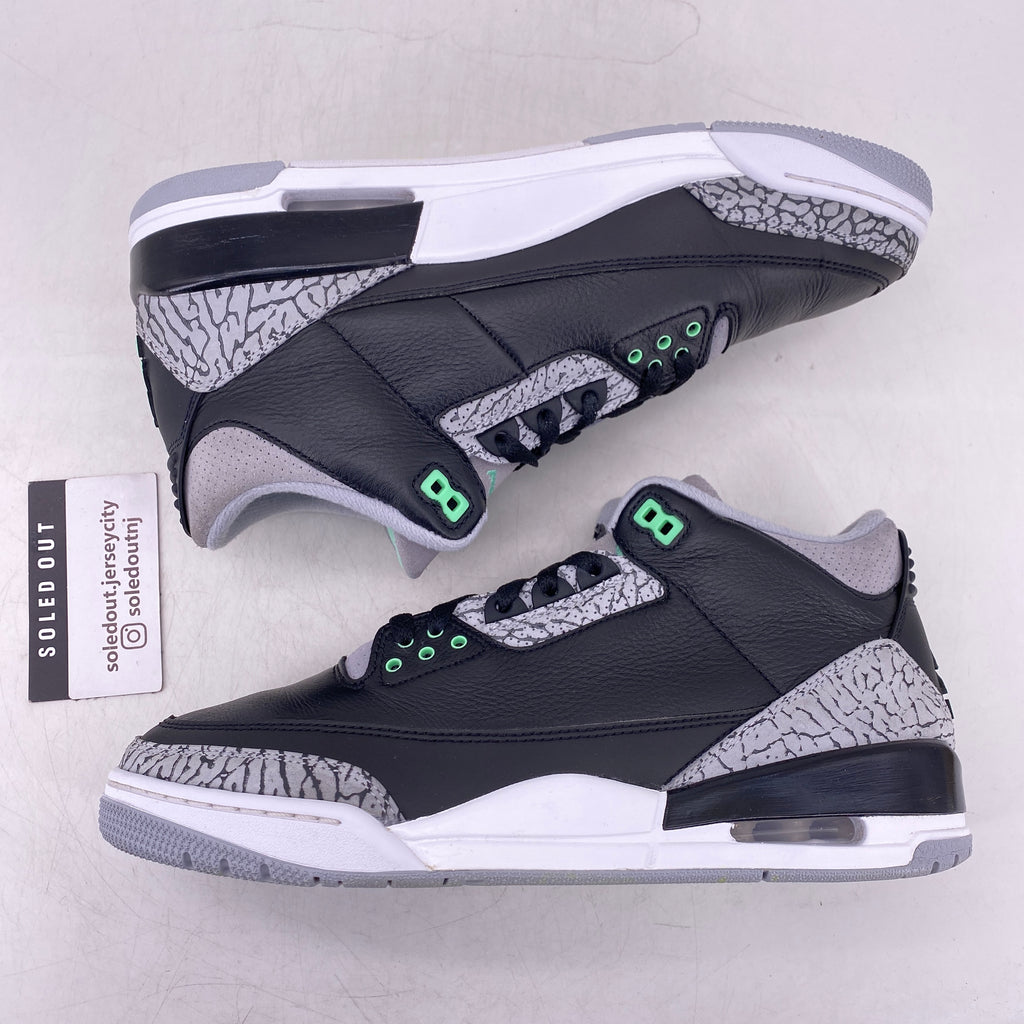 Air Jordan 3 Retro "Green Glow" 2024 Used Size 10