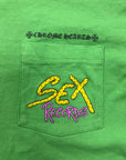 Chrome Hearts Long Sleeve "SEX RECORDS" Neon Used Size M