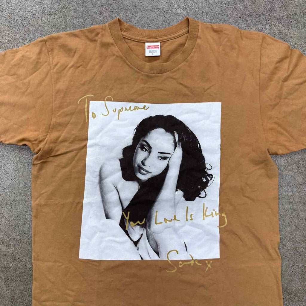 Supreme T-Shirt "SADE" Mocha Used Size L