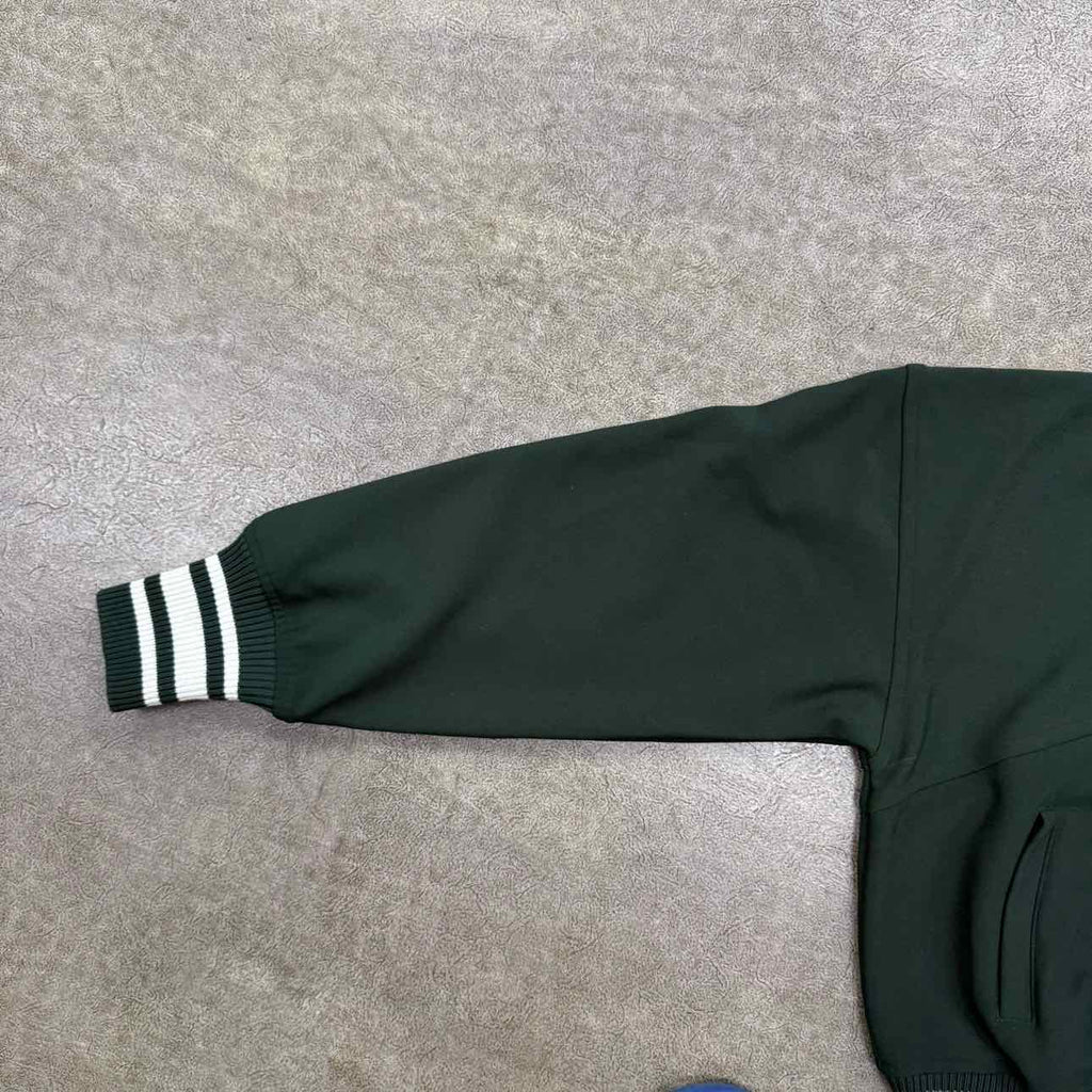 Rhude Zip Up "COLLEGE LOGO" Olive Used Size S