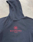 Balenciaga Hoodie "COTTON LOGO" Black Used Size XL