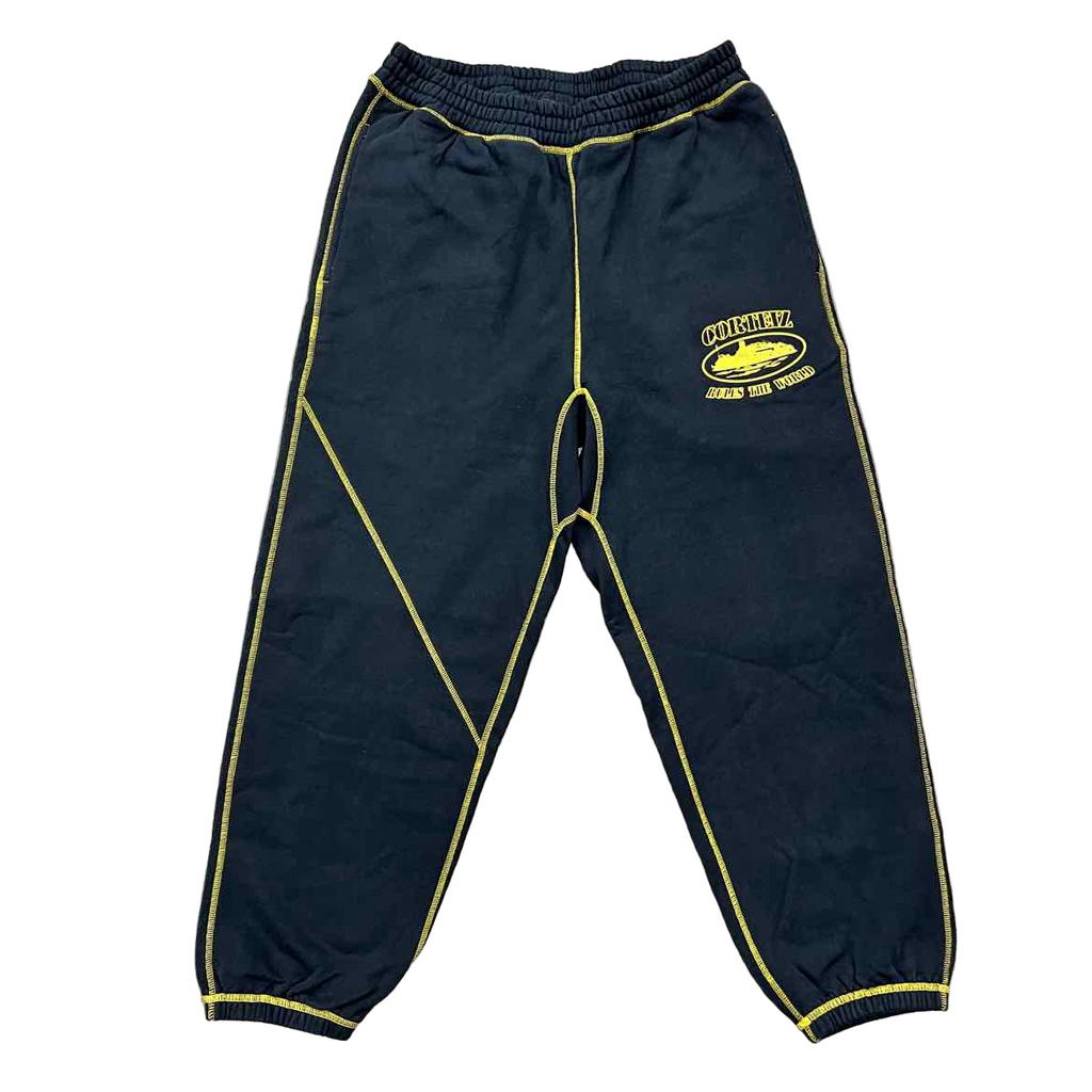 Corteiz Sweatpants "95 RTW CONTRAST" Black New Size L