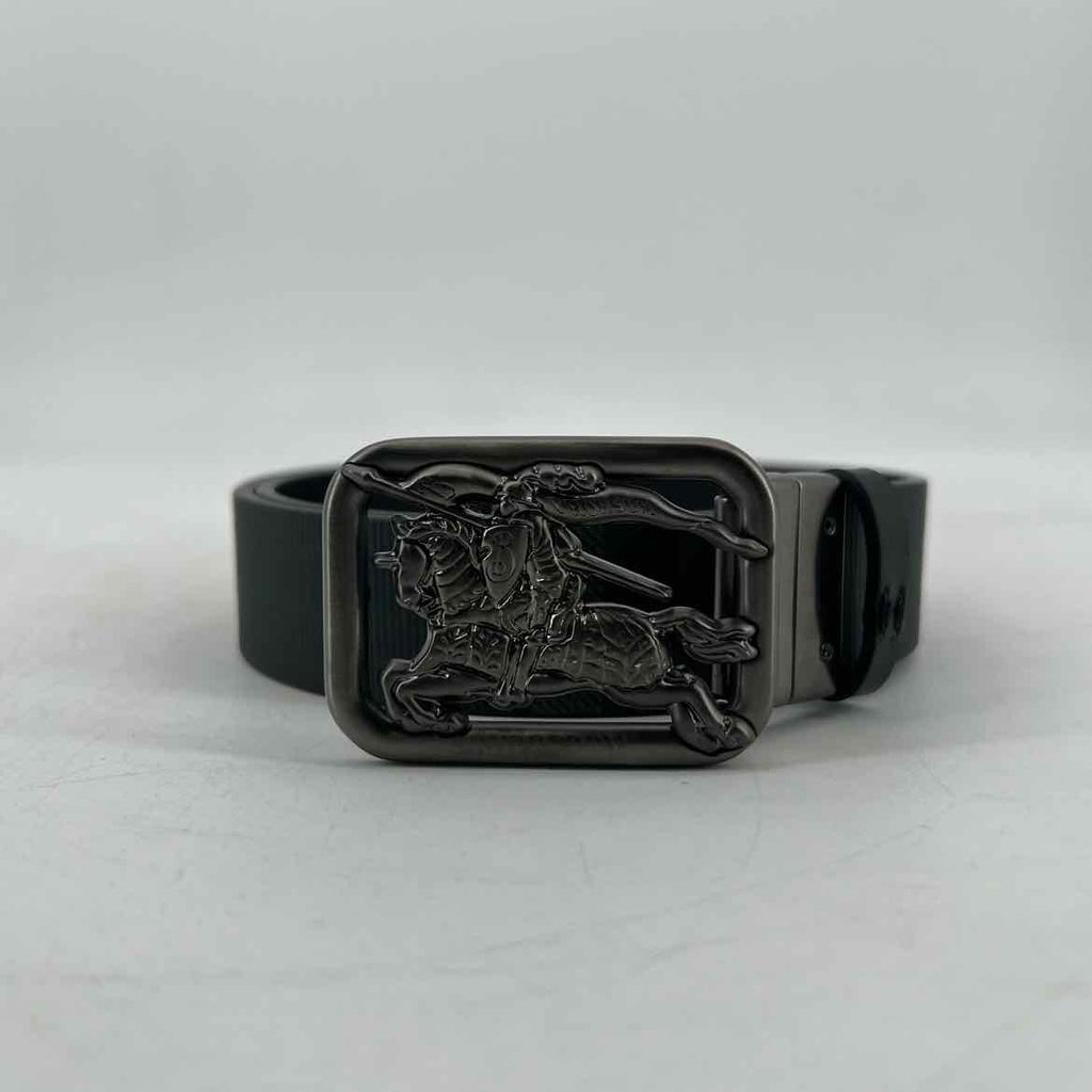 Burberry Belt "REVERSIBLE CHECK RIDER" New Black Size 32