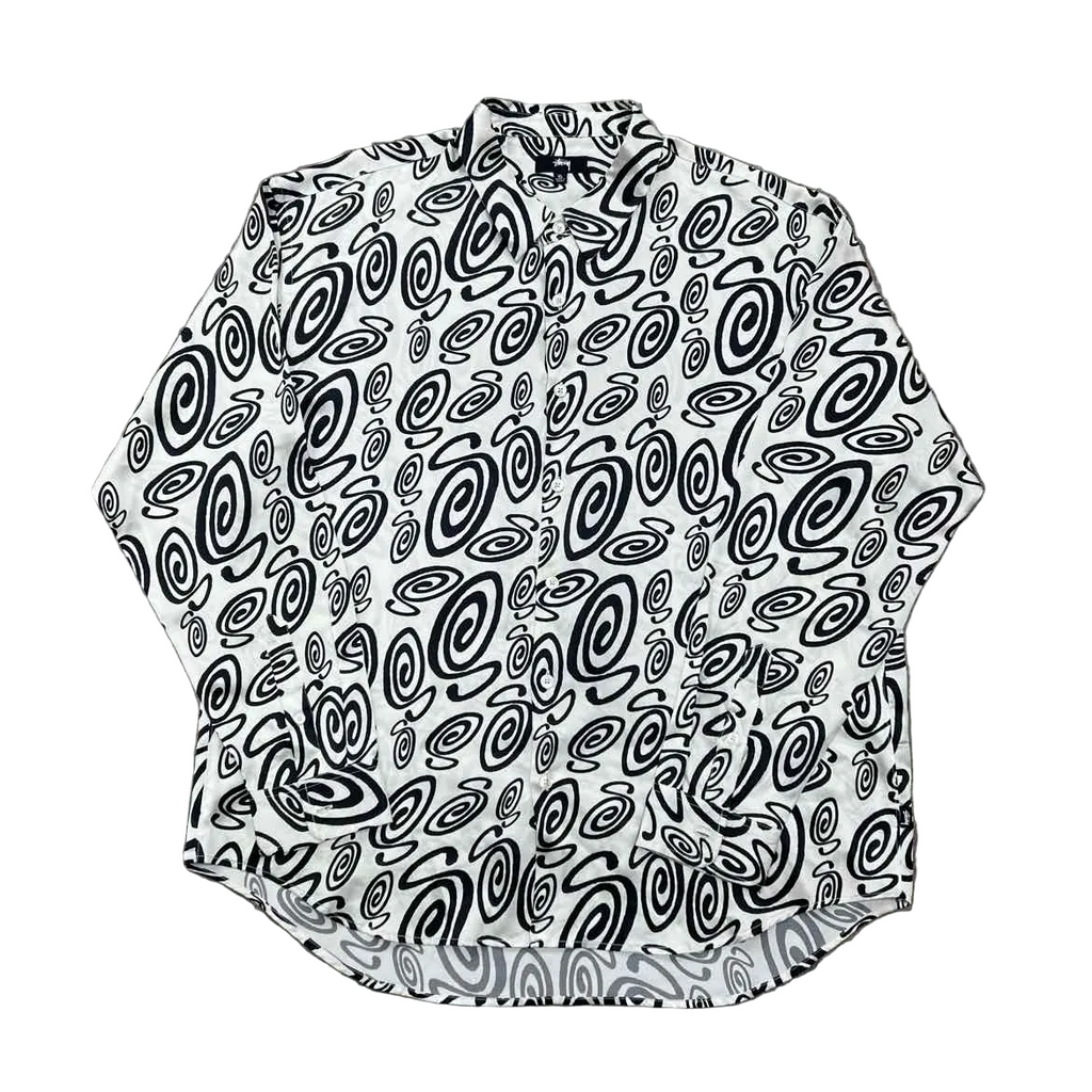 Stussy Button Up "SWIRL" - Size XL (6449-22)