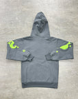 Sp5der Hoodie "BELUGA" Slate Grey New Size 2XL