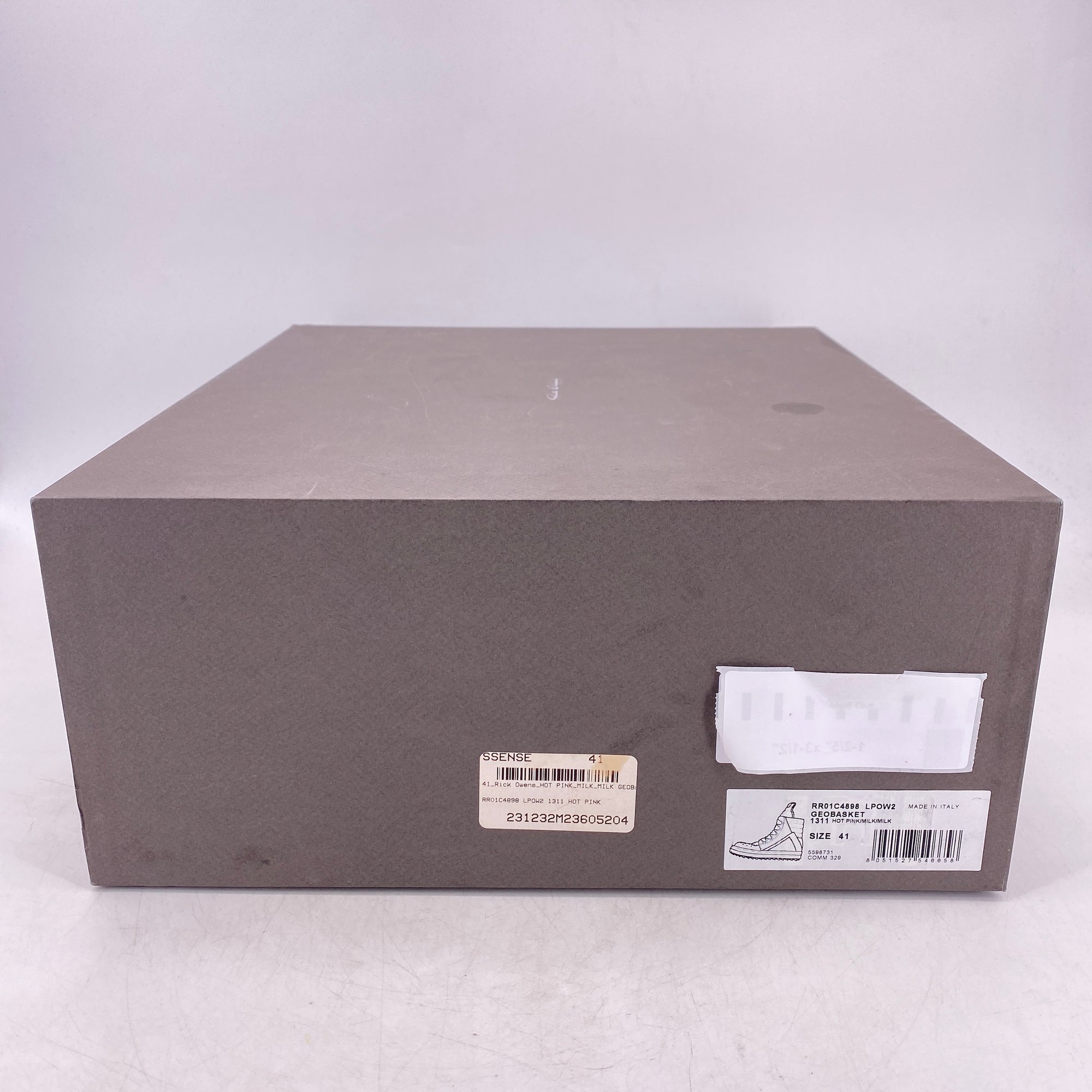 Rick Owens Geobasket &quot;Pink&quot;  Used Size 41