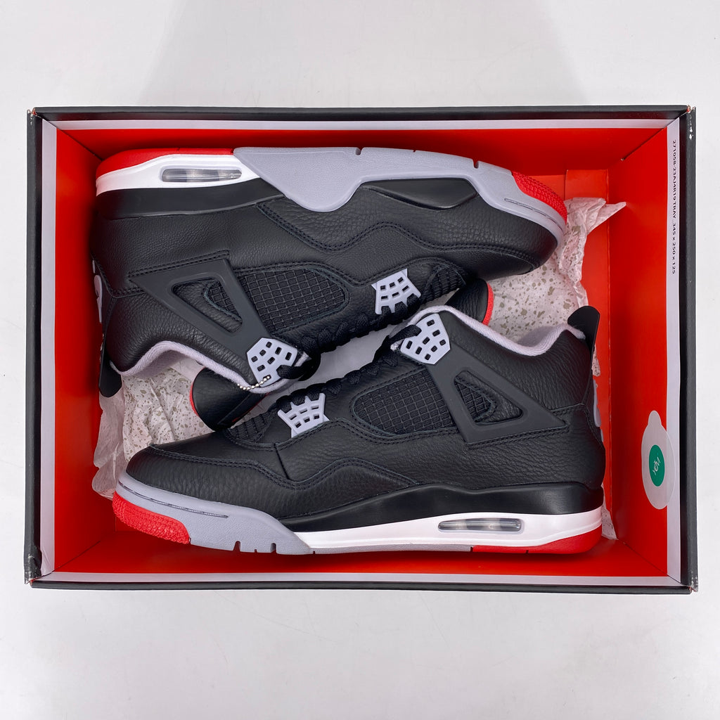 Air Jordan 4 Retro "Bred Reimagined" 2024 New Size 10