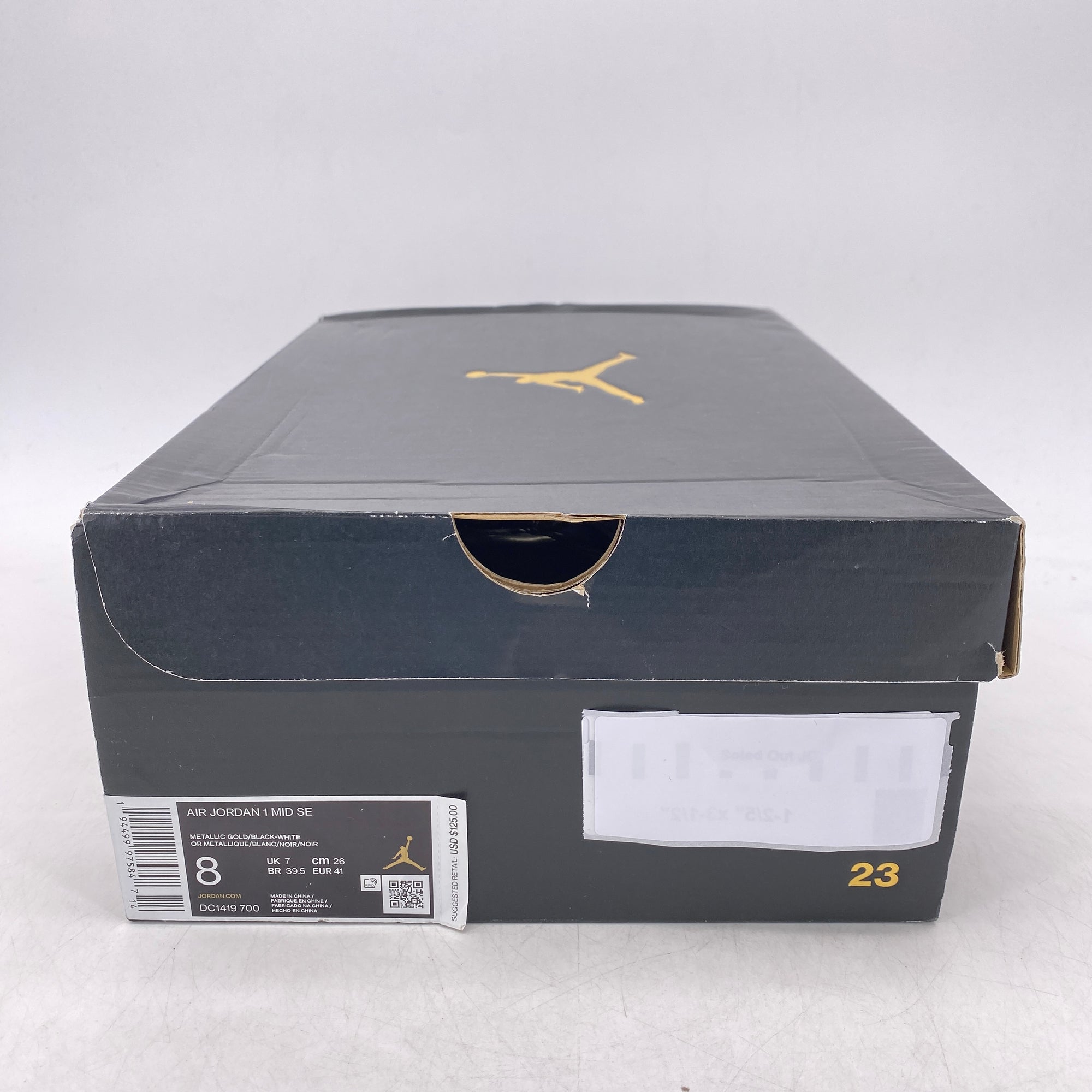 Air Jordan 1 Mid SE &quot;Metallic Gold&quot; 2020 New Size 8