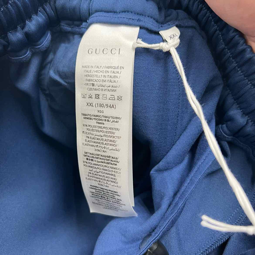 Gucci Track Pants "NEOPRENE" Navy New Size 2XL