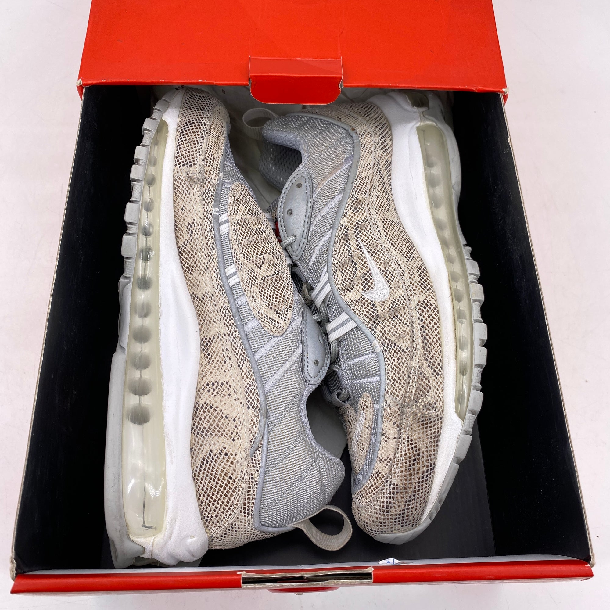 Nike Air Max 98 &quot;Supreme Snakeskin&quot; 2016 Used Size 8