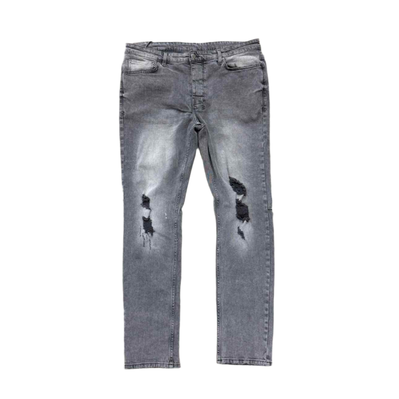 KSUBI Jeans &quot;RIPPED&quot; Grey Used Size 36