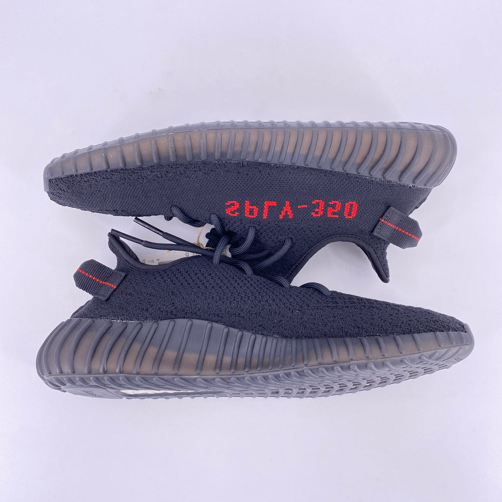 Yeezy 350 v2 "Black Red" 2017 New Size 10.5