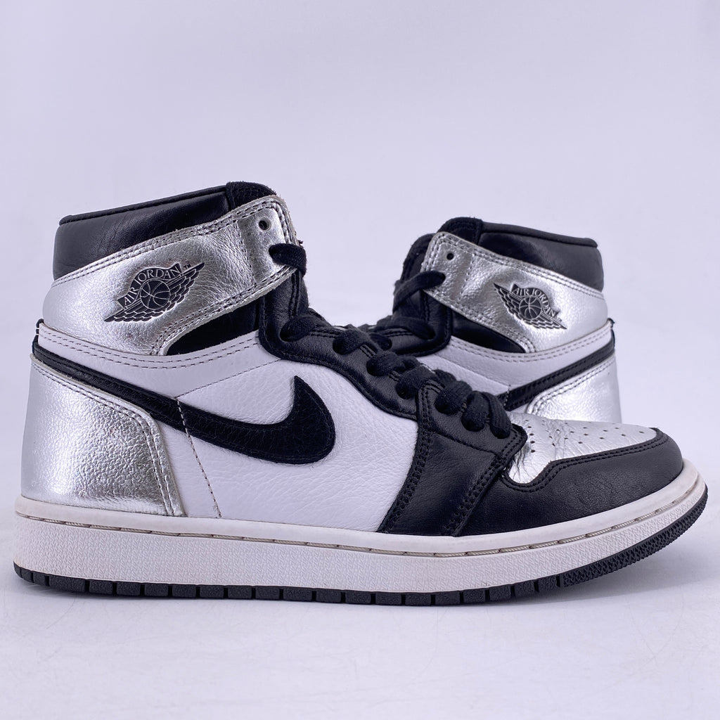 Air Jordan (W) 1 Retro High OG "Silver Toe" 2021 Used Size 7.5W