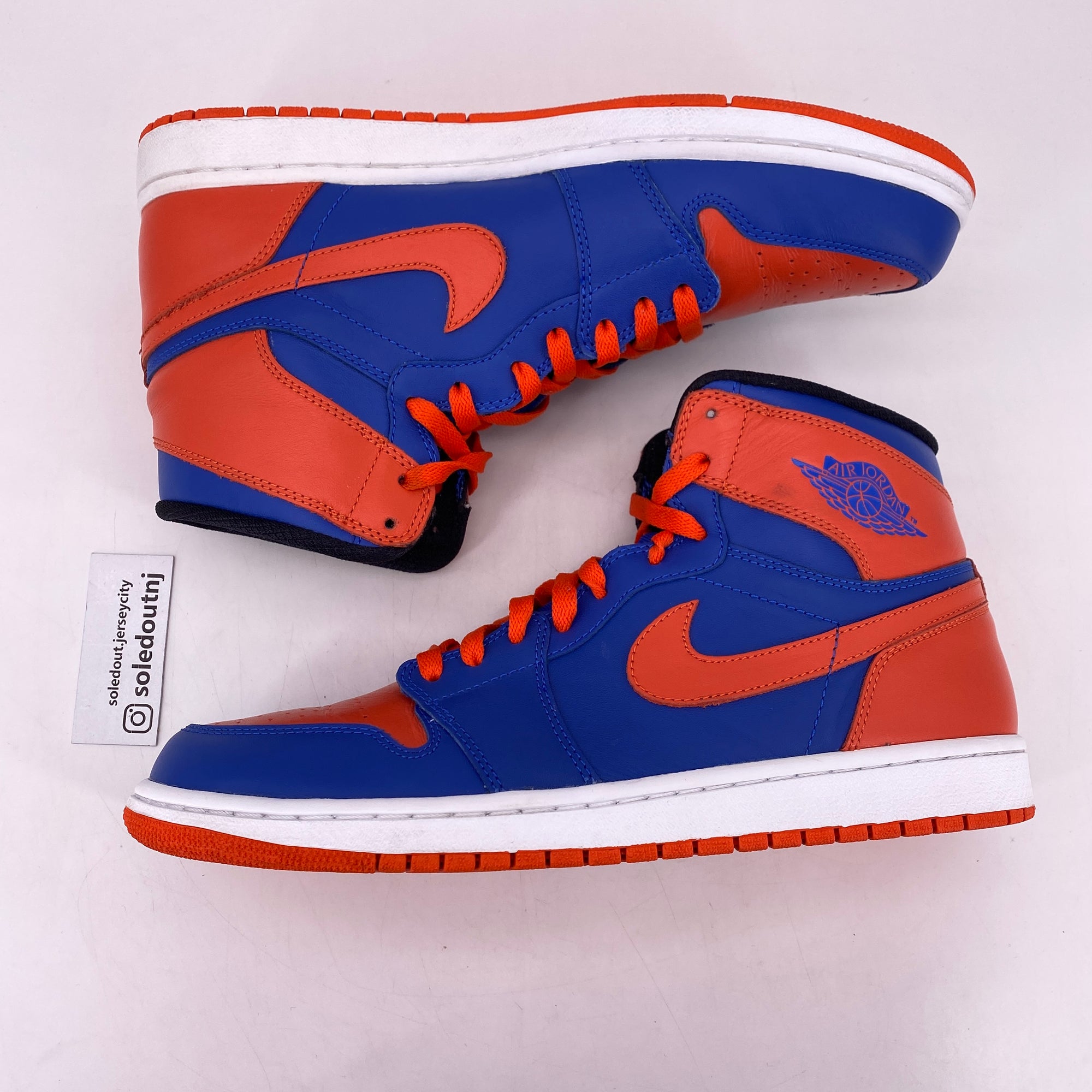 Air Jordan 1 Retro High OG &quot;Knicks&quot; 2013 Used Size 11.5