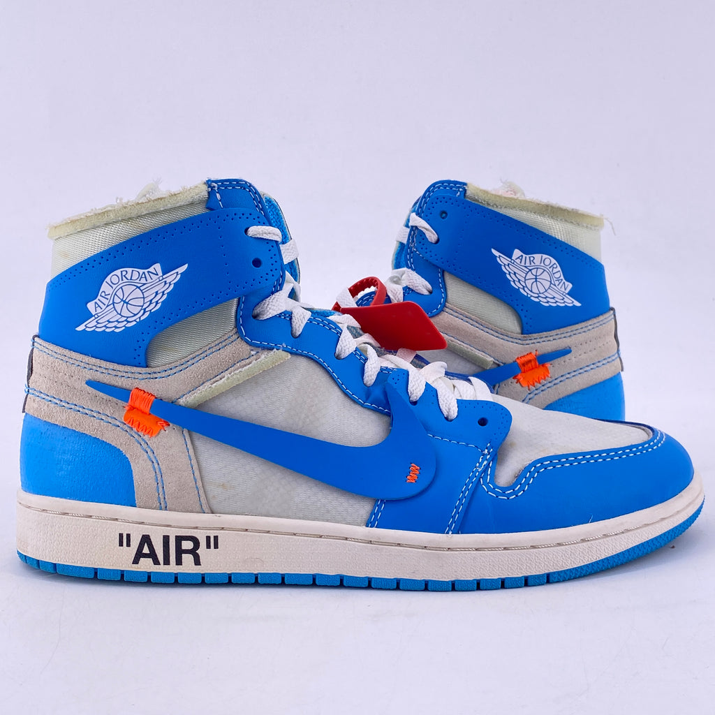 Air Jordan 1 Retro High "Off White Unc" 2018 Used Size 10.5