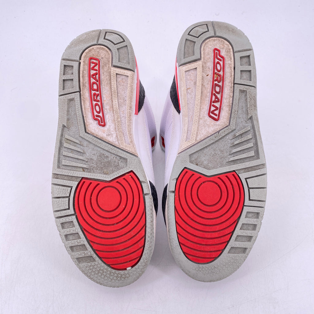 Air Jordan (GS) 3 Retro "Fire Red" 2013 Used Size 6.5Y