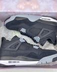 Air Jordan 4 Retro "Black Canvas" 2022 New Size 10