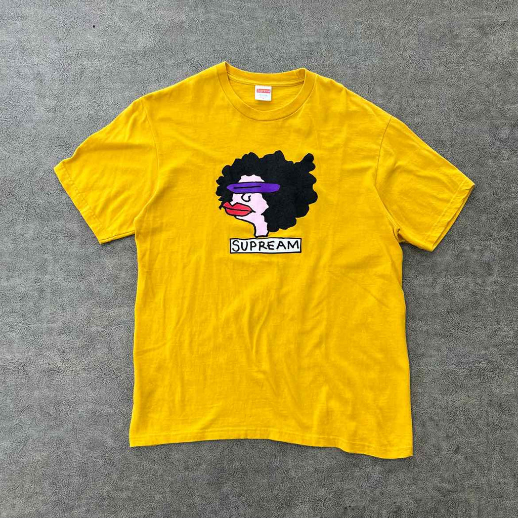 Supreme T-Shirt "GONZ" Mustard Used Size M