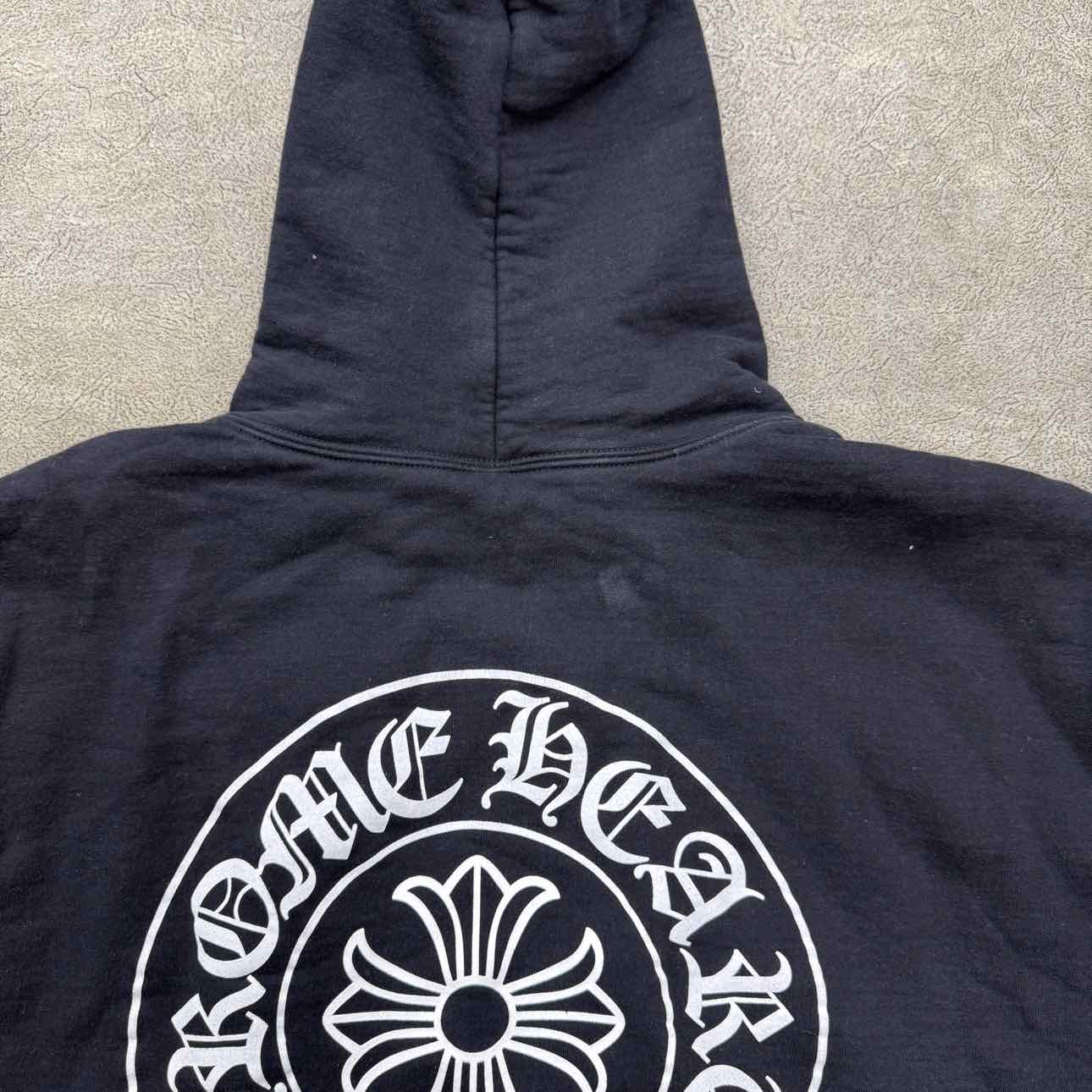 Chrome Hearts Zip Up &quot;MALIBU&quot; Black Used Size 2XL