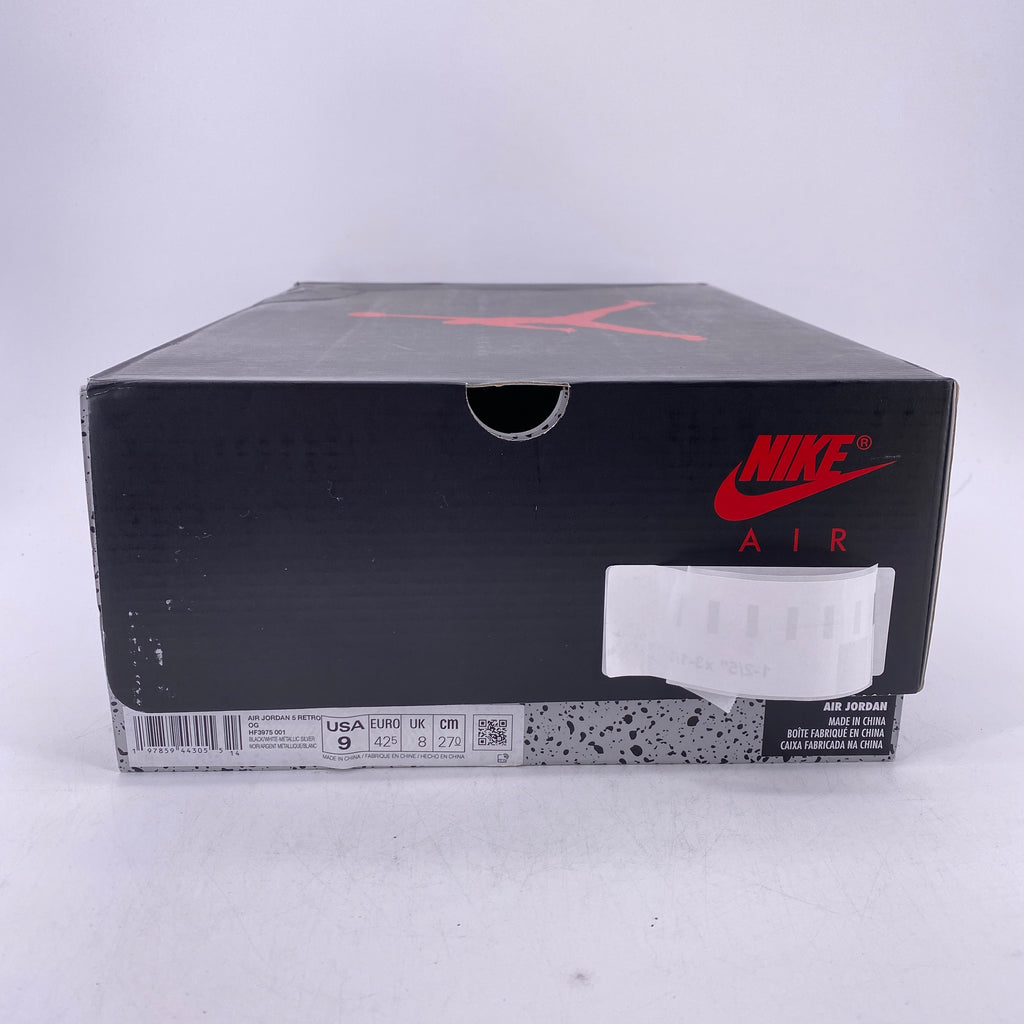 Air Jordan 5 Retro "Black Metallic Reimagined" 2025 New Size 9