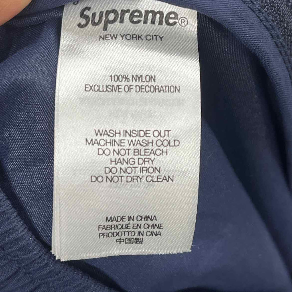 Supreme Track Pants "SPELLOUT" Navy Used Size S
