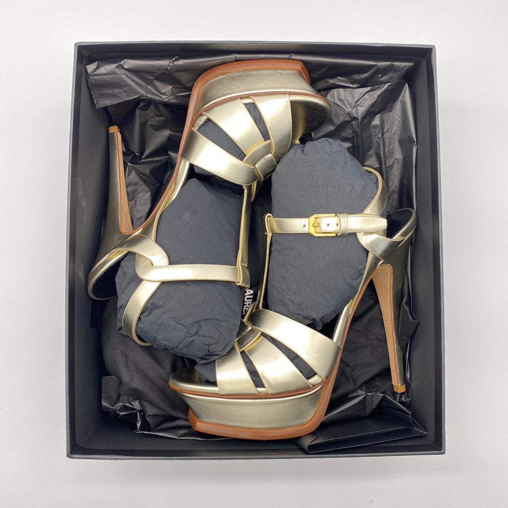 Saint Laurent Tribute "105 Ysl Heels"  New Size 38.5
