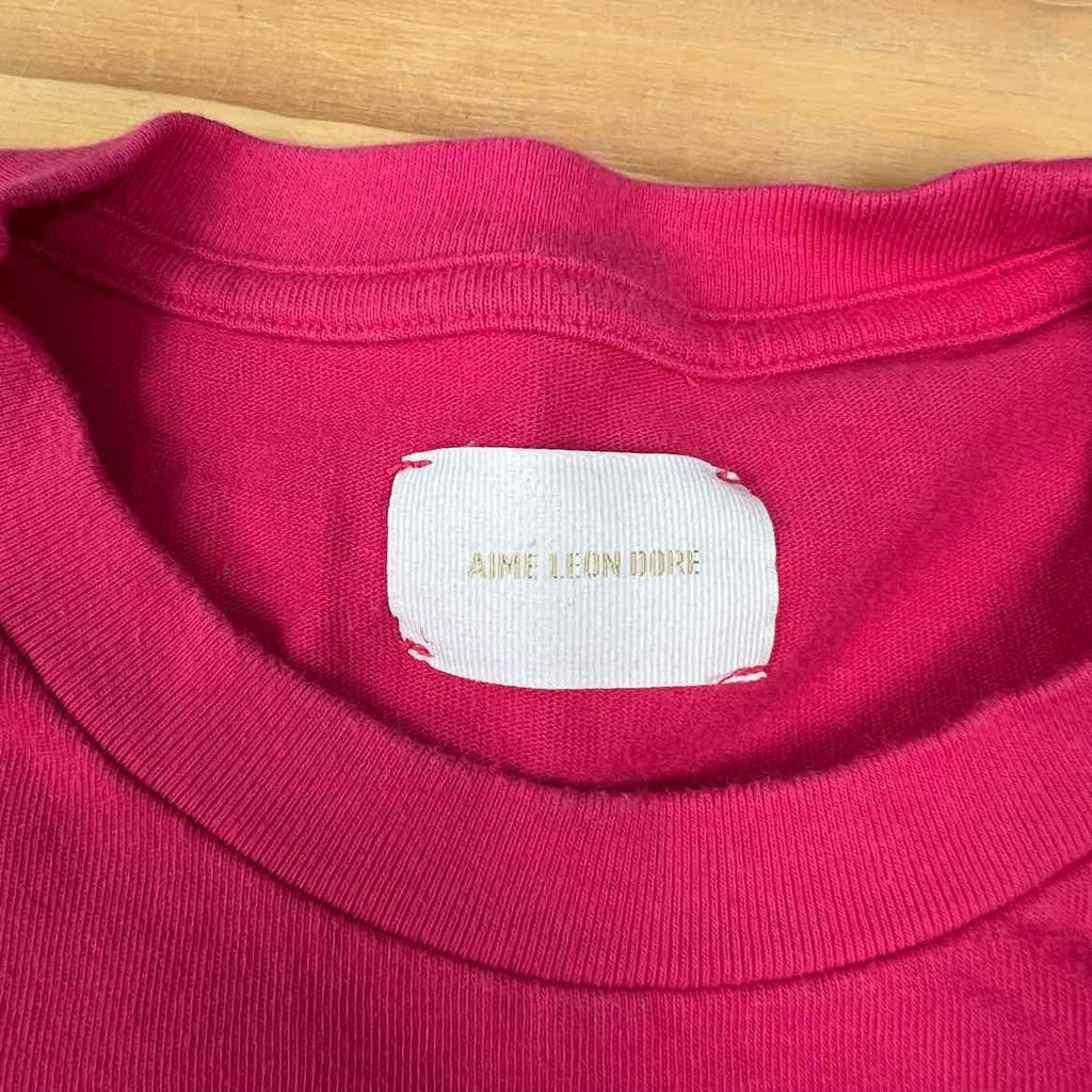 Hidden NY T-Shirt "STACKED" Pink Used Size L