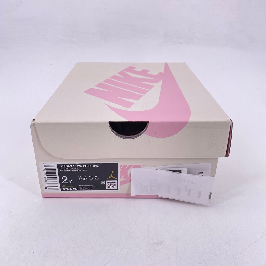 Air Jordan (PS) 1 Low OG SP "Travis Scott Shy Pink" 2026 New Size 2Y