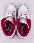 Air Jordan 3 Retro "Cardinal Red" 2022 Used Size 10.5