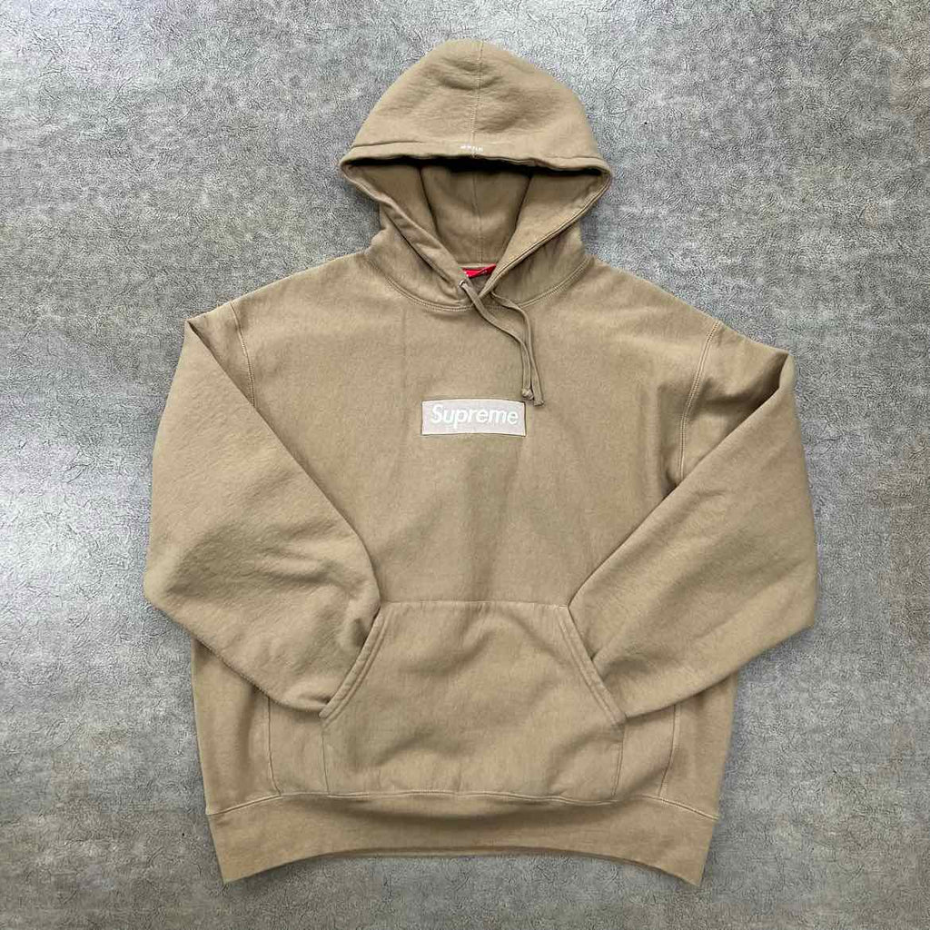Supreme Hoodie "BOX LOGO" Dark Sand Used Size XL