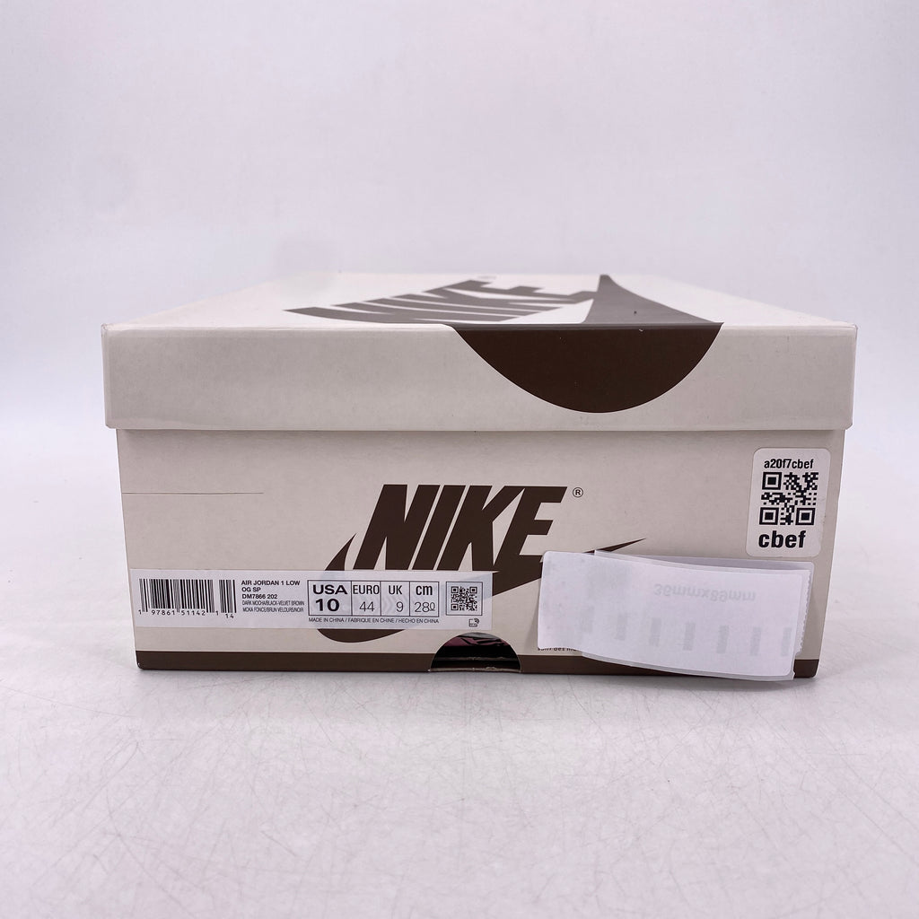 Air Jordan 1 Retro Low OG SP "Velvet Brown" 2024 Used Size 10
