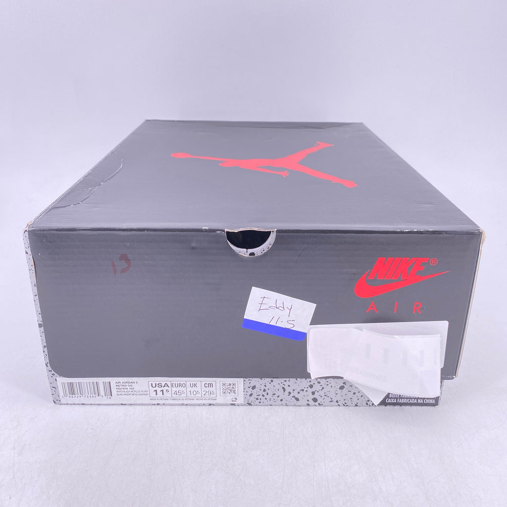 Air Jordan 5 Retro "White Metallic" 2022 Used Size 11.5