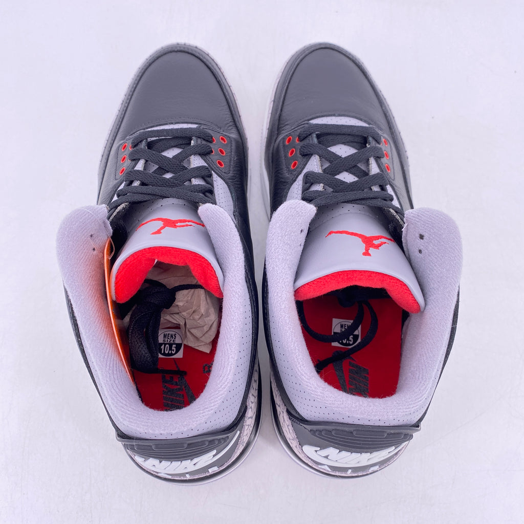 Air Jordan 3 Retro "Black Cement" 2024 New Size 10.5