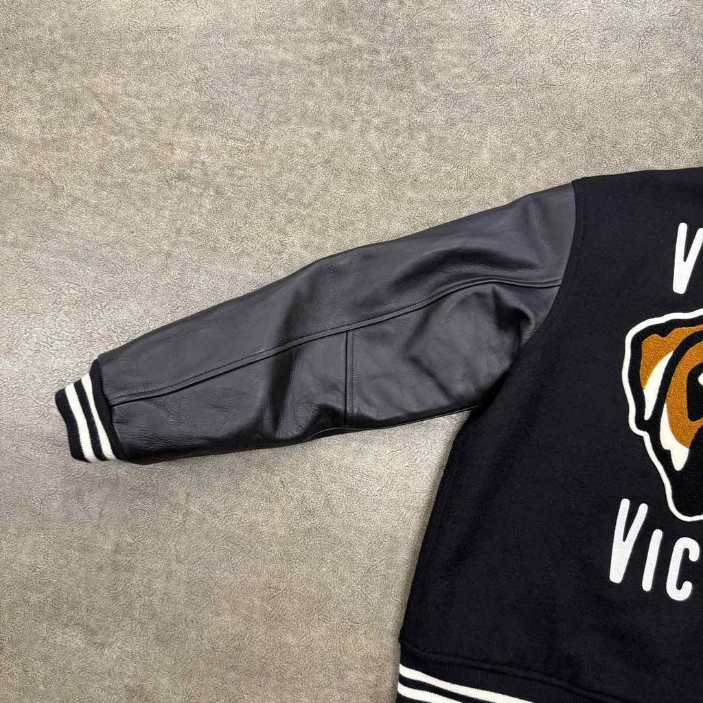 Human Made Varsity Jacket "VICTOR VICTOR" Black Used Size M